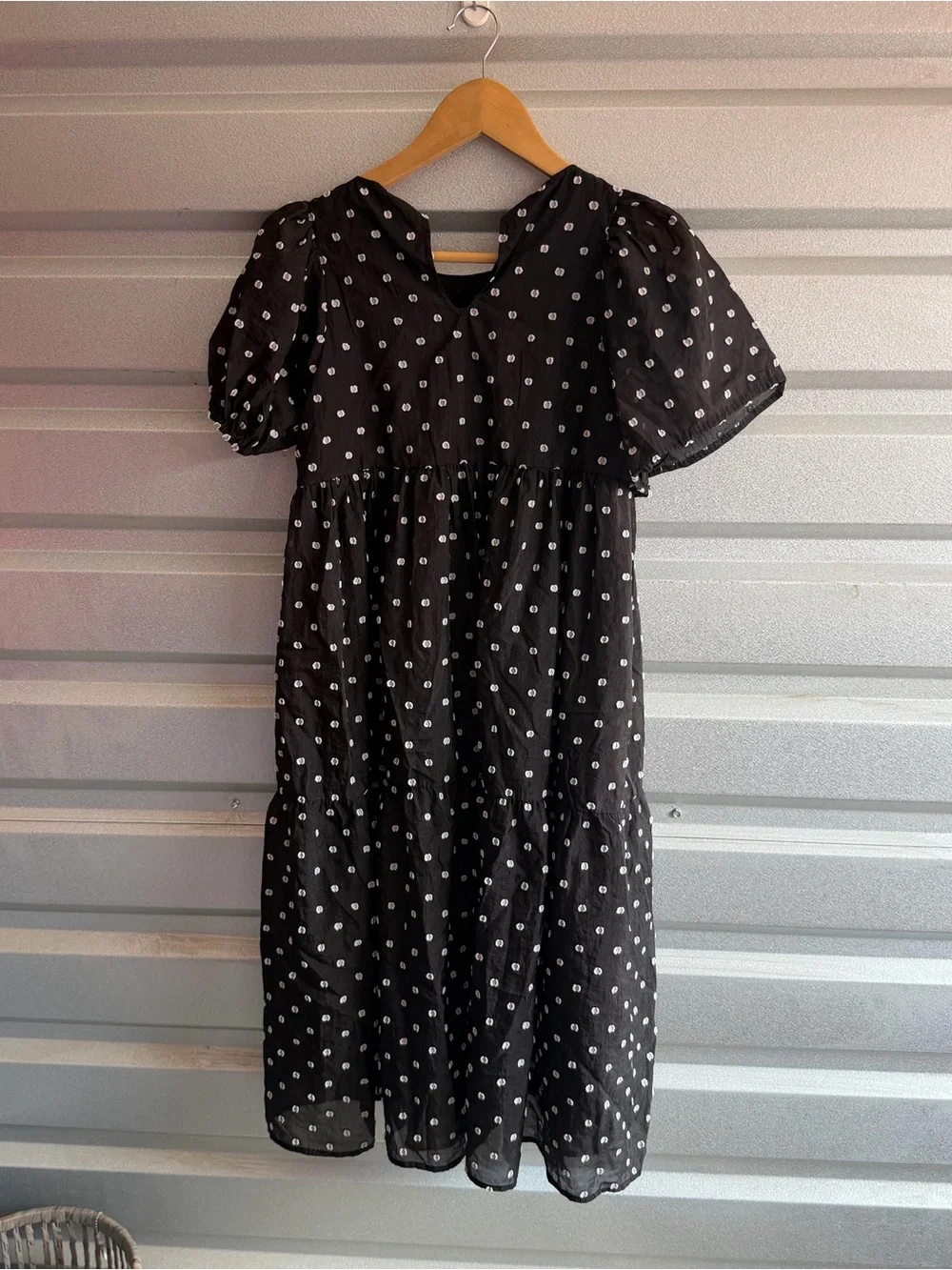 Noralee Claire Dress in black & ivory dot